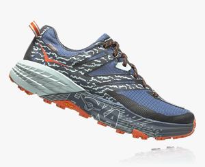Hoka One One Women's Speedgoat 3 Waterproof Trail Shoes Blue/Black Best Price [EJZQV-5976]